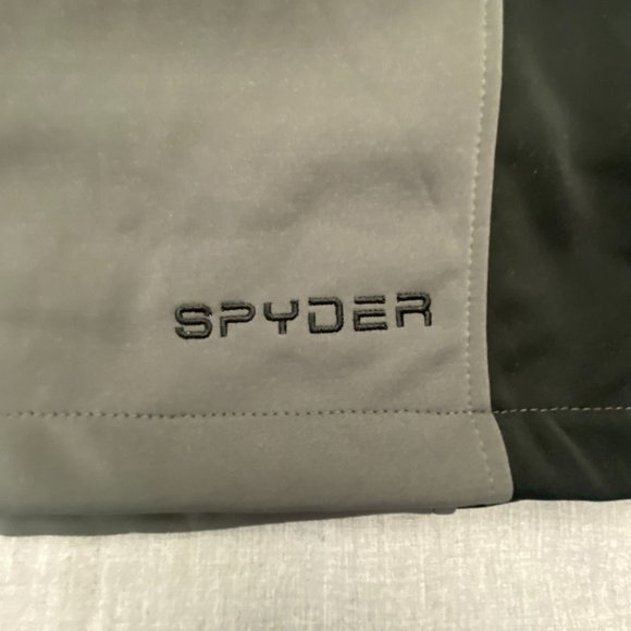 NWOT Spyder HydroWeb Rain Jacket Adult Small Black/ Gray Full Zip Waterproof - Picture 6 of 11